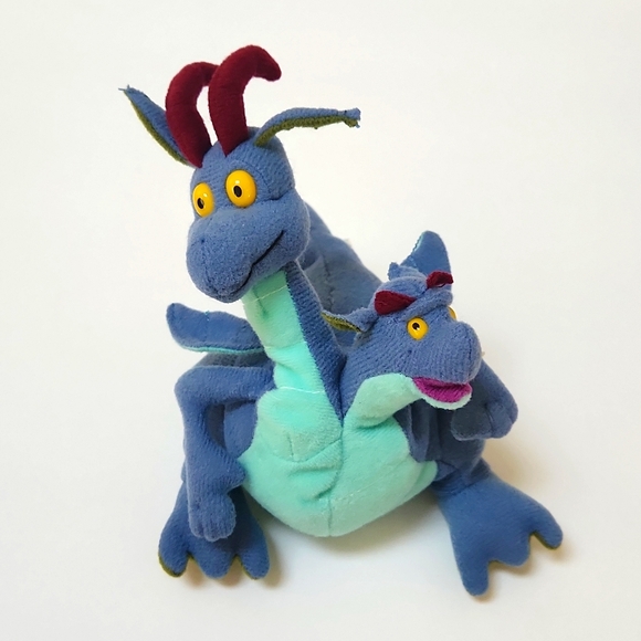 Vintage Quest for Camelot Two Headed Dragon Plush Devon Cornwall Stuffed Animal - Picture 1 of 6